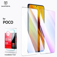 SmartDevil 2Pcs Tempered Glass for Xiaomi POCO F3 F4 GT X4 X3 NFC X4 Pro Screen Protector for POCO M