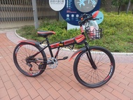 24吋 Bicycle 摺疊單車 + 變速 838元，  中童 成人 用  ，另18吋688元，20吋738元，  22吋788元  bbcwpbike bike，另手機架加30元，前燈加10元，小梁