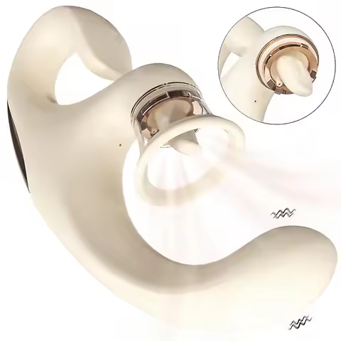 Turbo Vibrator 3 in 1Sucking Rabbit Vibrators Point G Stimulate Tongue Licking Nipple Vacuum Medium