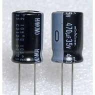 Nichicon HW 470uf 35v Capacitor