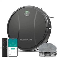 PrettyCare 機器人吸塵器和拖把組合，吸力 3000Pa，APP/遠端/語音控制，非常適合清理寵物毛髮 C2