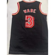 new mens Miami Heat 3 Dwyane Wade sports embroidery basketball jerseys jersey city black