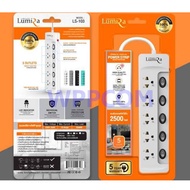 ปลั๊กไฟ มอก LUMIRA 5 ช่อง 5 สวิตช์ 3 เมตร 5 เมตร และ 10 เมตร LS-105 / LS-405 ป้องกันไฟกระชาก