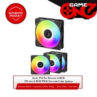 Arctic P12 Pro Reverse A-RGB 120 mm A-RGB PWM Fan with Cable Splitter