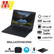 Laptop Dell Latitude 7450 E7450 mỏng nhẹ cấu hình cao Core i7 Ram 8gb ổ cứng SSD 240gb màn hình 14in