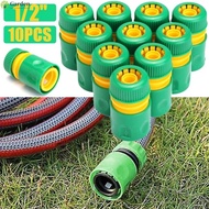 Efficient 1/2 Inch Garden Tap Water Hose Connector Quick Press Fitting 10pcs