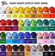 [48 màu] Màu Acrylic Mont Marte 300ml- NGUYÊN SEAL- Chính hãng 100%