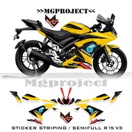 Striping yamaha r15 v3 petronas sku1, semifull r15 v3 Sticker