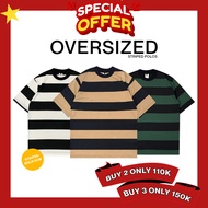 Oversized T-shirt Stripe T-shirt - HECTIC