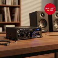 AK380 Amplifier 800W, Bluetooth, HiFi Audio, Karaoke, Home Theater, USB SD AUX Input, Class D