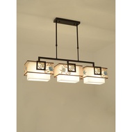 Dining room chandelier rectangle three head LED lamps and lanterns vintage study room tea room bar lamps