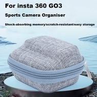 กระเป๋าที่เก็บของขนาดเล็กสำหรับ Insta360 GO 3แพคเกจแบบสแตนด์อโลนกล่องนิรภัยสำหรับ Insta360 Go 3สายรัดหน้าอกสำหรับติดตั้งกล้อง