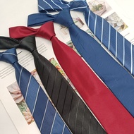 Formal Business Men's Tie 8cm Polyester Stripes Black Tie Jacquard Yarn Handmade Style 26.1.3 HJ7Y