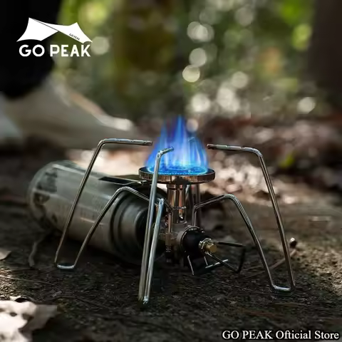 GOPEAK New Spider Stove Black Spider Folding Card Stove Camping Tableware Camping Kitchenware Campin