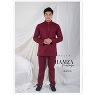 HAMZA MELAYU MAROON HAJEA COTTON 100%
