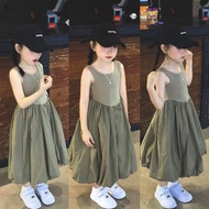 Dress Sleeveless Lovely Blue Squash Shape for Girls 8-20kg DT1303