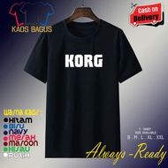 KORG distro t-shirt premium logo korg piano keyboard distro t-shirt