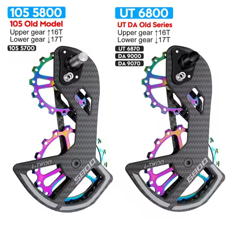 LTWOO LW 105 5800 UT 6800 Bike Ceramic Bearing Carbon Fiber Jockey Pulley Wheel Set Rear Derailleurs