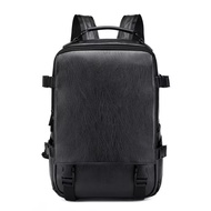 Tas Ransel Kulit Laptop Backpack Waterproof distro bagpack gendong pria wanita sekolah bahan Pu Leat