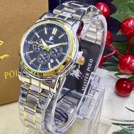 Master Polo set jam tangan perempuan stainless steel, free box polo, murah