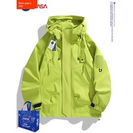 windbreaker women windbreaker elgini windbreaker NASA Spring Autumn Loose Waterproof Outdoor Jacket