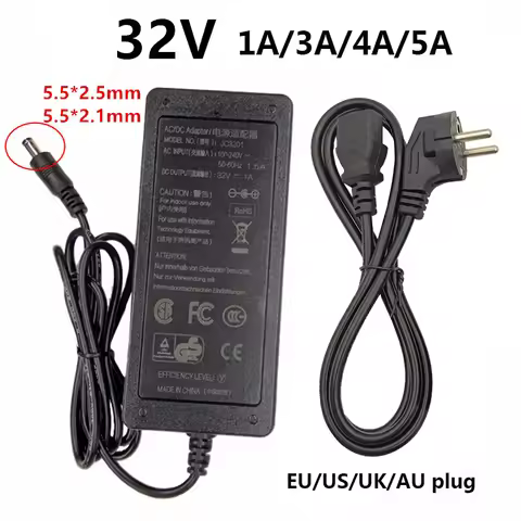 32V 1A 3A 4A 5A Universal 110V 220V AC to DC Power Adapter Supply 32 Volt Adaptor 32V5A Adaptador 32