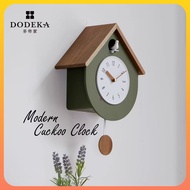 DODEKA Solid Wood Cuckoo Clock Wall Clock Living Room Clock Creative Bird Cuckoo Clock Vintage Pendu