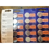 Sony Lithium Battery 3V CR2016/CR2025/CR2032/SILVER OXIDE 1.55V SR626SW/SR621SW/SR927SW