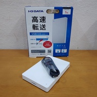I-O DATA HDPH-UT1W External HDD 1TB USB 3.0 New Japan