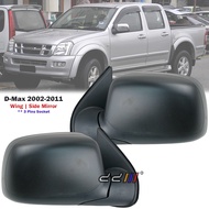 Black Electric Side Mirror 3 Pins For Isuzu D-Max Dmax ITEQ 2002-2011