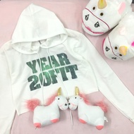 Hoodie Croptop (38-55kg). Ảnh thật