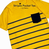 KATUN Amigo Kidswear Baju Tshirt Kids Pocket Ages 1-12 Years Short Sleeve Cotton