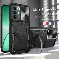 Shockproof Casing For Realme C85 Holder Case Camera Protection Hard Back Phone Cover Stands New Desi