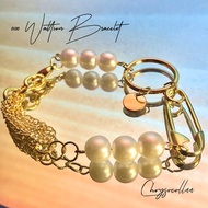 [0100] Wattson Bracelet (Adjustable Round Pearl Gold Bracelet)