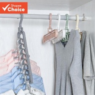 New Fashion Multi-function Clothes Magic Hanger Save Space Folding Wardrobe Drying Cloth Holder 9 ho