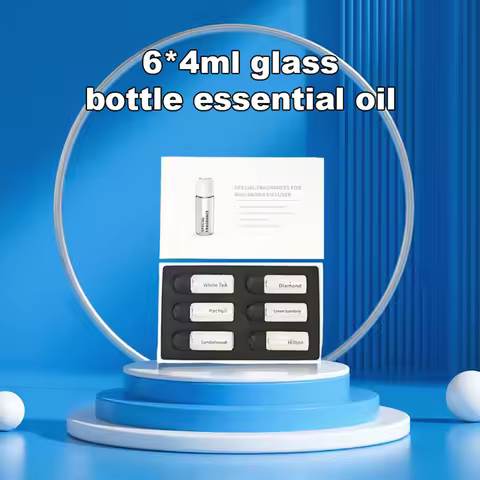 6Pcs 4ML Car Diffuser Essential Oil Refill Set Air Freshener Long Lasting Fragrance Quick Eliminate 