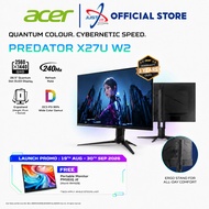 ACER PREDATOR X27U W2 26.5" OLED GAMING MONITOR WITH BUILT-IN SPEAKER (26.5" 2K QD-OLED / 0.03Ms / 2