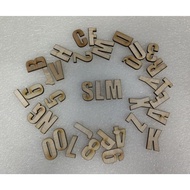 Wooden Alphabet /Huruf Abjad Kayu