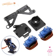 EU-FASHION 1Sets Two Axis PTZ, SG90 MG90s 9g Ultrasonic Aerial Model Steering Gear Pan Tilt, PTZ wit