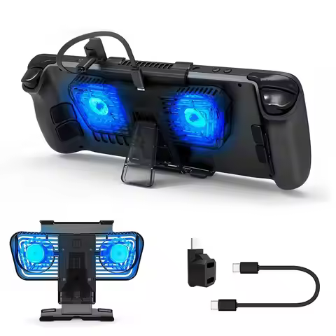 Fan Cooler for ASUS Rog Ally, Sonicgrace Blue RGB Cooling Fan for Rog Ally with Kickstand,Cooling Fa