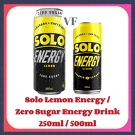 [Bundle] Australia Solo Lemon Energy Drink 250ml / Lemon Zero Sugar Energy Drink 500ml - Made with 5