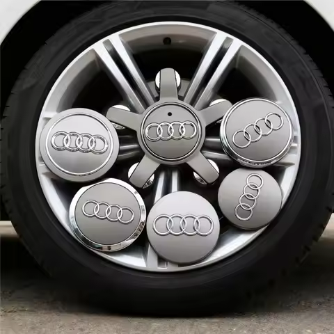 4pc Audi Hub Caps Car Wheel Center Rim Cover Cap For Audi A4 A5 A6 A7 A8 Q5 Q7 Hubcap Accessories 60