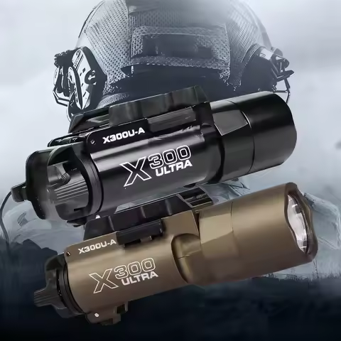 TheX300 500lumenoutdoor high-intensity tactical flashlight is made of metal is equipped withaccessor