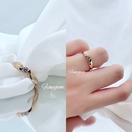 Amore Solitaire Ring in Gold silver Ring/ Gold Plated Ring/ Gold Ring/ Women's Ring/ Girls' Ring/