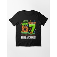 Funny Six Seven I was 6 Now I'm 7 Game T-Shirt 7th Birthday Gamer Essential T-Shirt