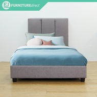 Furniture Mart MANADO single size fabric divan bed -grey/ katil single/ katil bujang/ katil single divan