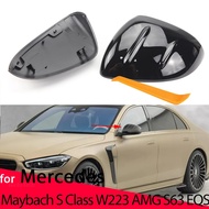 Rearview Side mirror cover caps shell Replacement for Mercedes-Benz Maybach AMG S-Class S Class W223