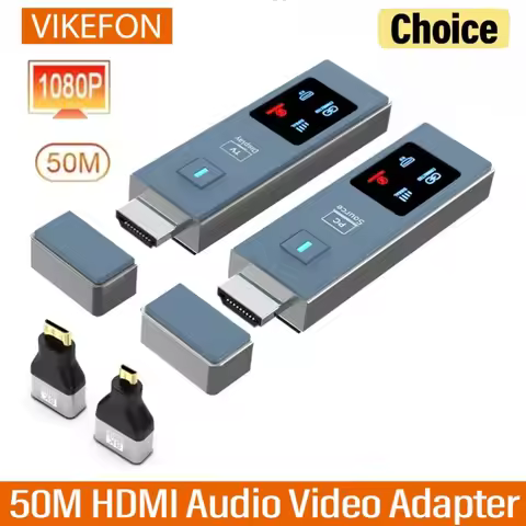 5.8G Wireless Transmission Video Audio Transmitter Receiver 50M HDMI Extender Wifi Display Screen TV