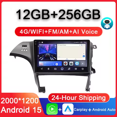 Head Unit Android 15 For Toyota Prius 3 XW30 2009 - 2015 LHD Car Radio Multimedia Video Player GPS S