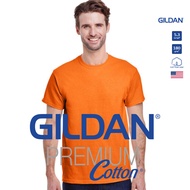 GILDAN® พรีเมี่ยม เสื้อยืดแขนสั้น - ส้มสะท้อนแสง 193C